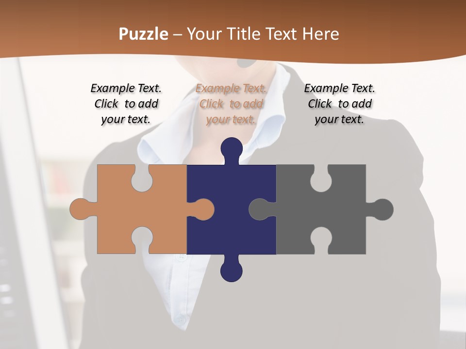 Female Suit Company PowerPoint Template