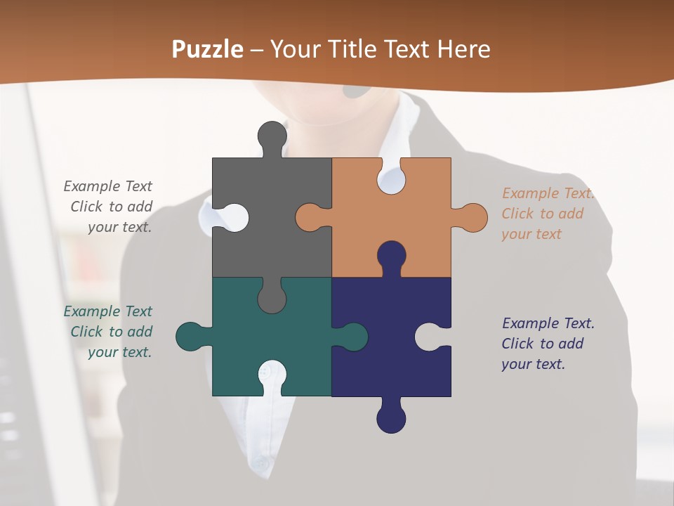 Female Suit Company PowerPoint Template