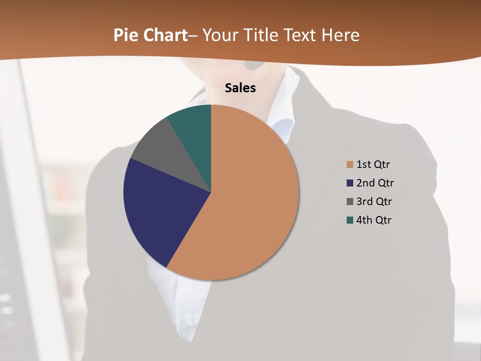 Female Suit Company PowerPoint Template