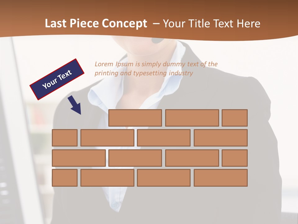 Female Suit Company PowerPoint Template