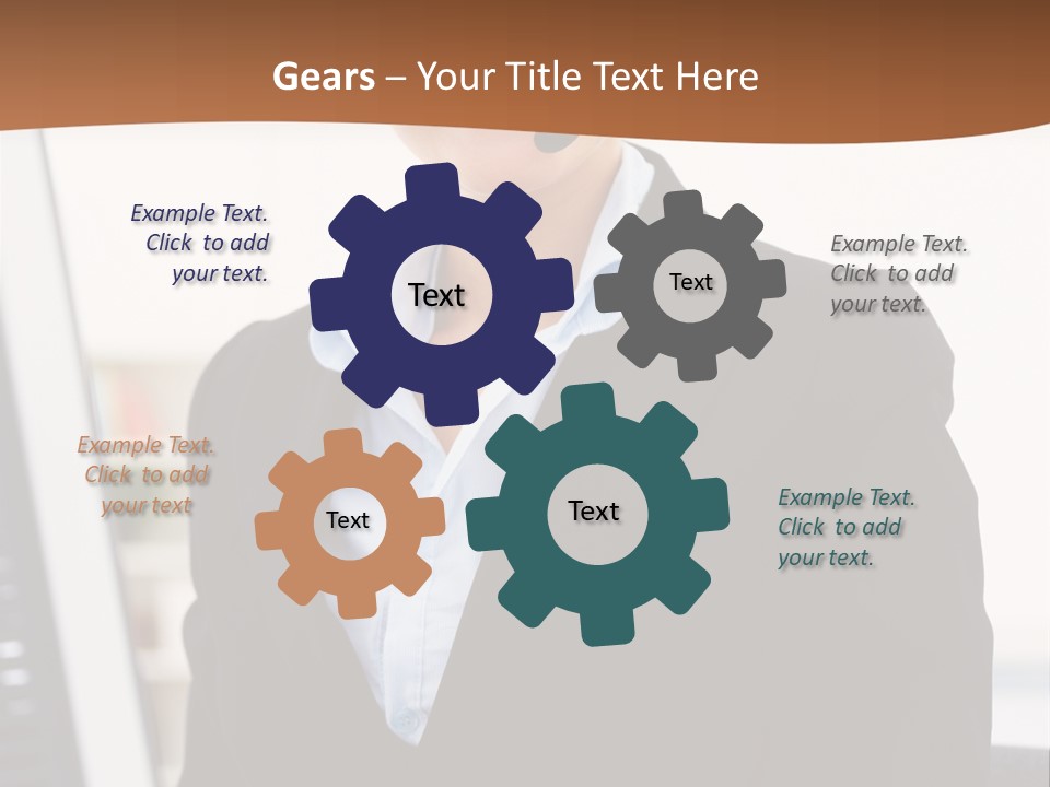 Female Suit Company PowerPoint Template