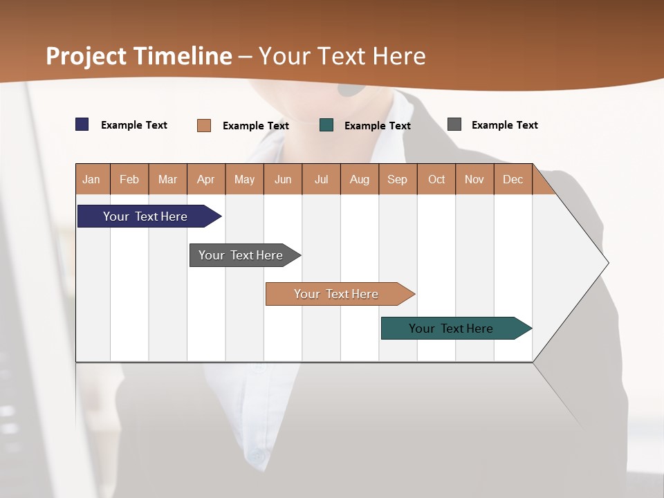 Female Suit Company PowerPoint Template