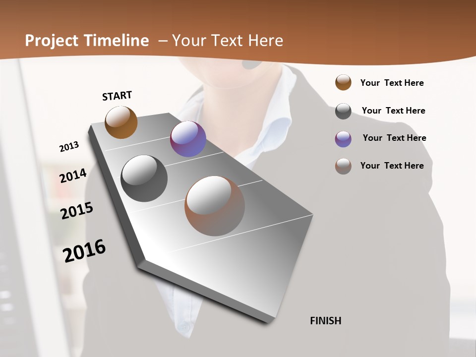 Female Suit Company PowerPoint Template