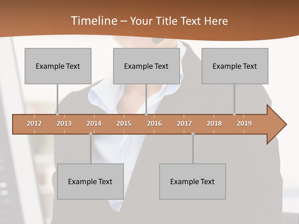 Female Suit Company PowerPoint Template
