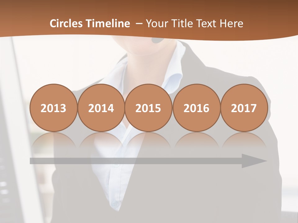 Female Suit Company PowerPoint Template