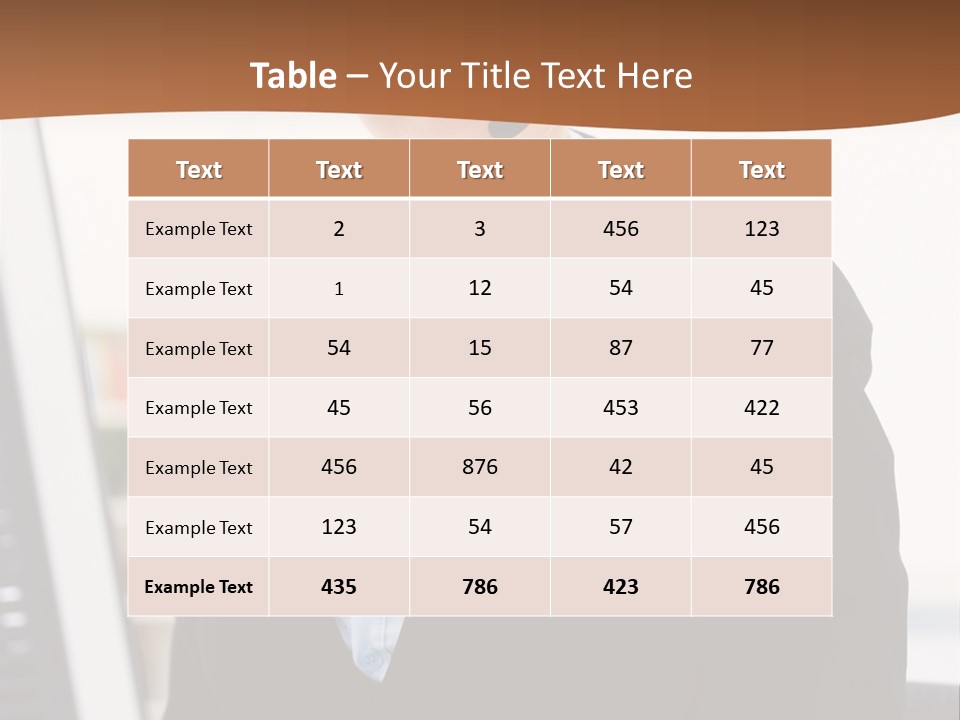 Female Suit Company PowerPoint Template