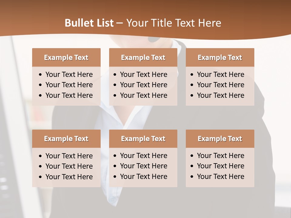 Female Suit Company PowerPoint Template