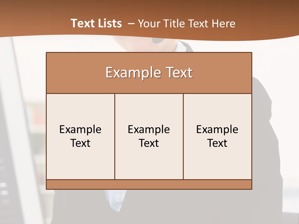 Female Suit Company PowerPoint Template