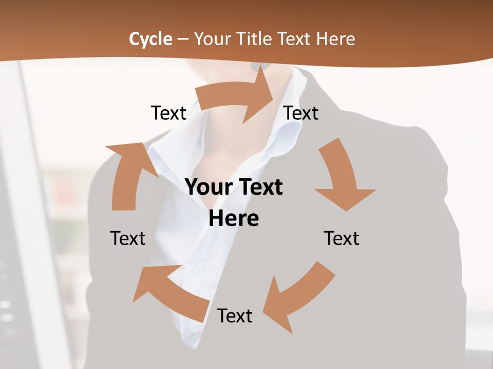 Female Suit Company PowerPoint Template