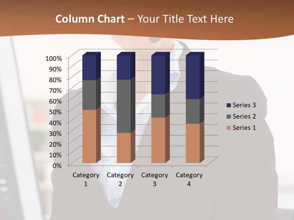 Female Suit Company PowerPoint Template