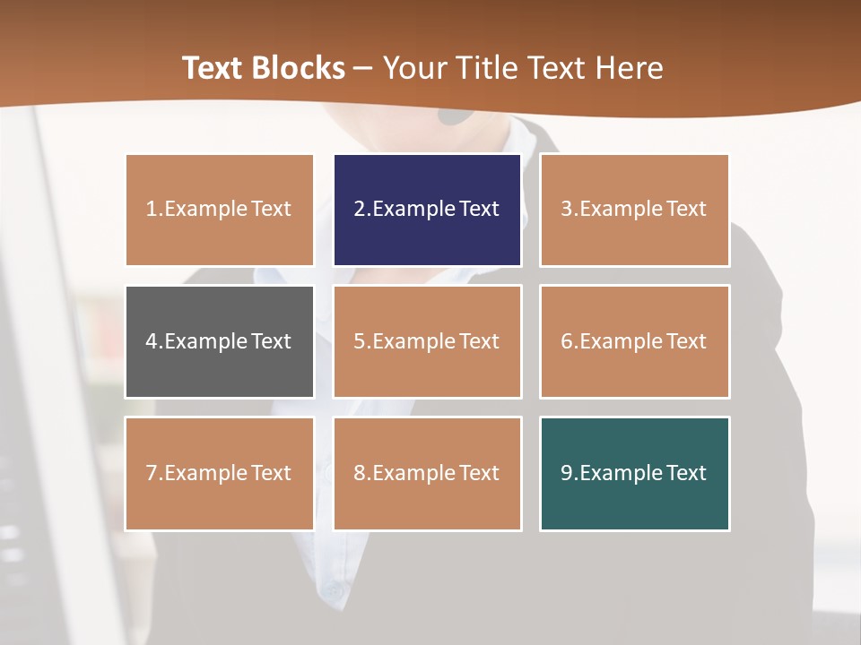 Female Suit Company PowerPoint Template