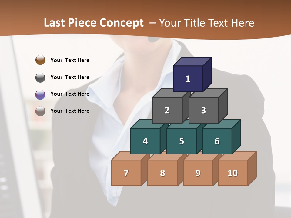 Female Suit Company PowerPoint Template