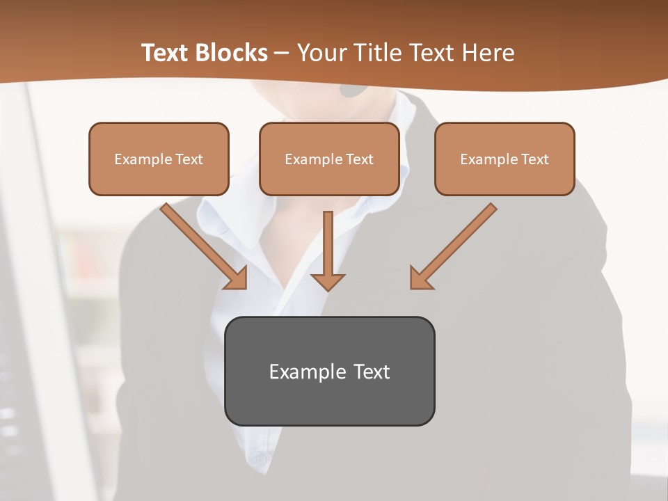 Female Suit Company PowerPoint Template