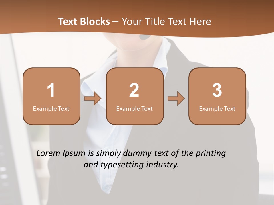 Female Suit Company PowerPoint Template