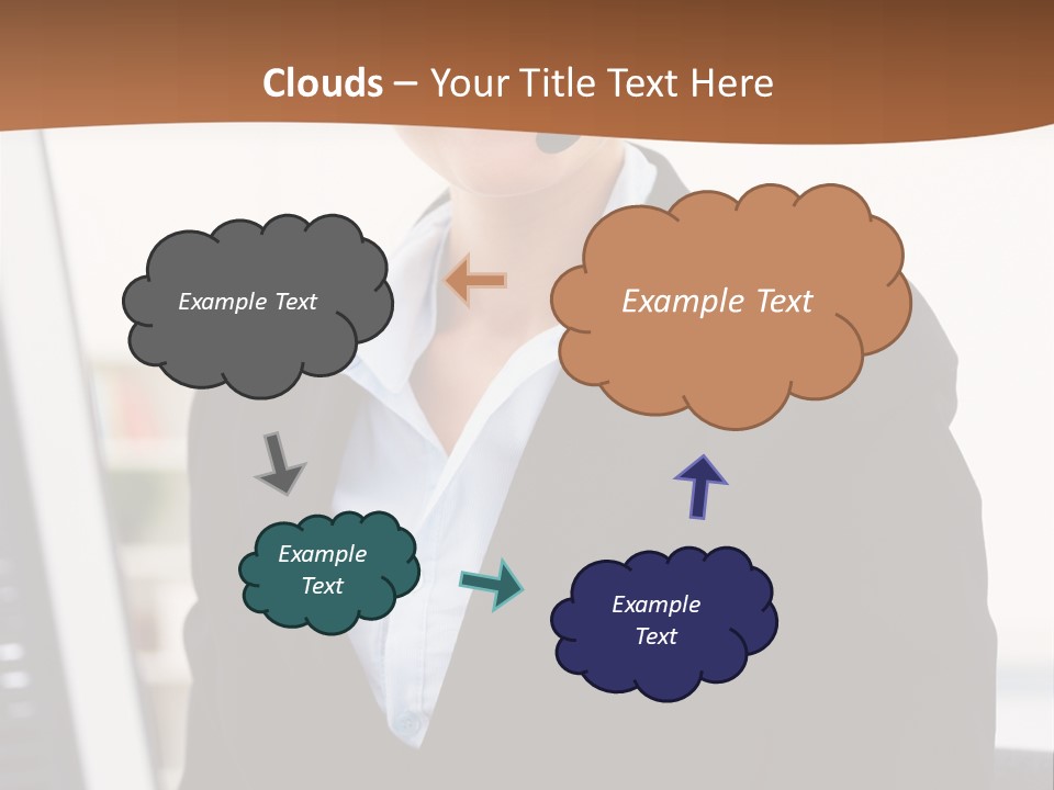 Female Suit Company PowerPoint Template