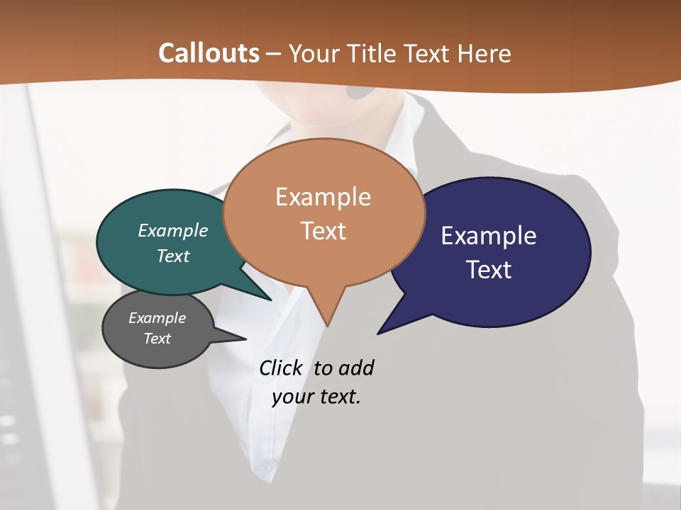 Female Suit Company PowerPoint Template