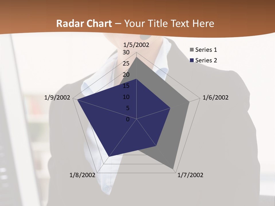 Female Suit Company PowerPoint Template