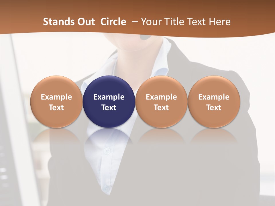 Female Suit Company PowerPoint Template