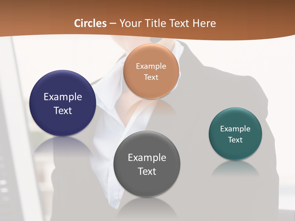 Female Suit Company PowerPoint Template