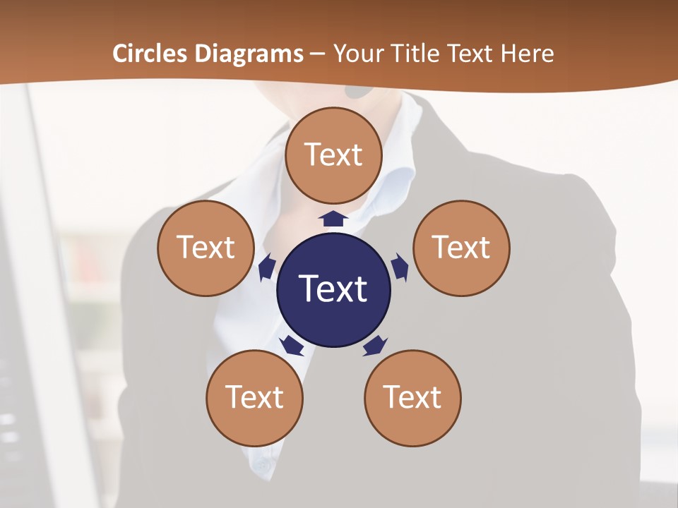 Female Suit Company PowerPoint Template