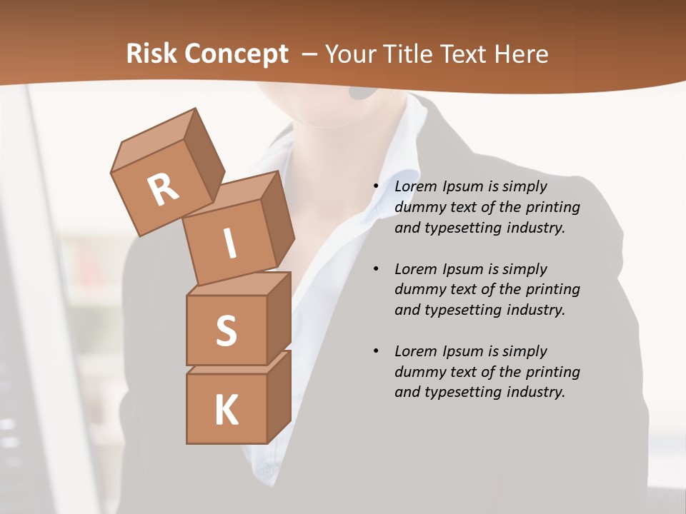 Female Suit Company PowerPoint Template