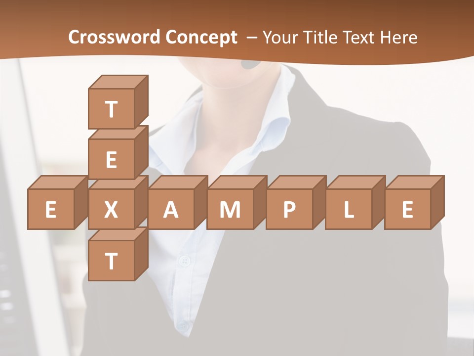 Female Suit Company PowerPoint Template