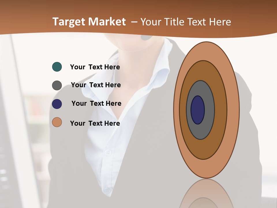 Female Suit Company PowerPoint Template