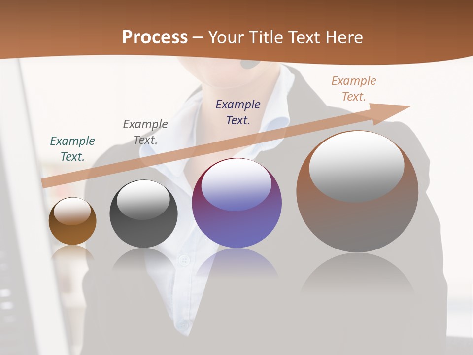 Female Suit Company PowerPoint Template