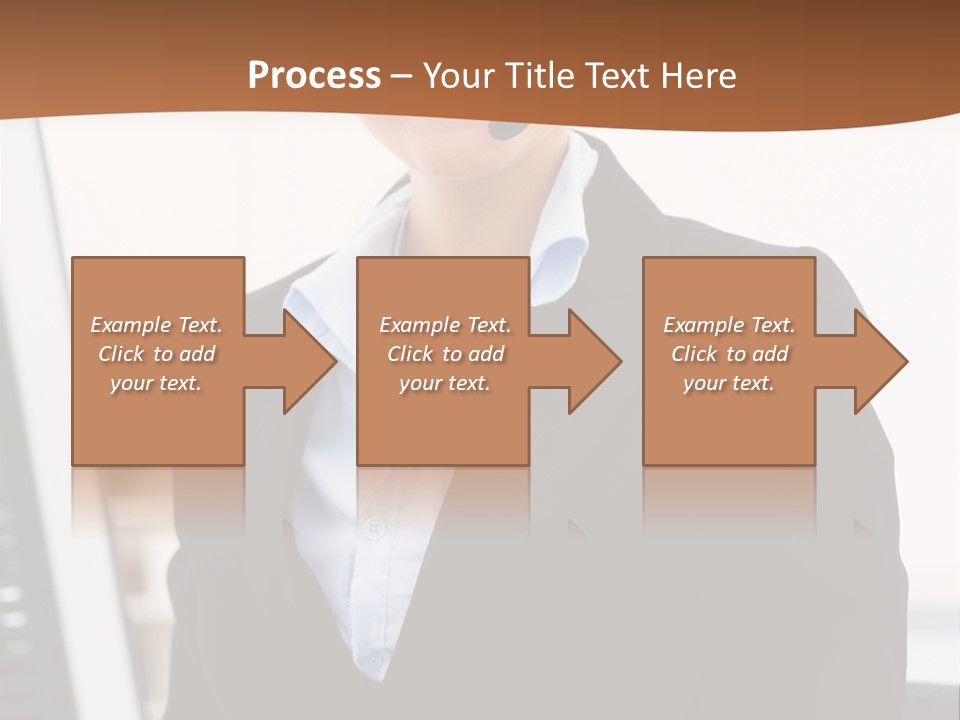 Female Suit Company PowerPoint Template