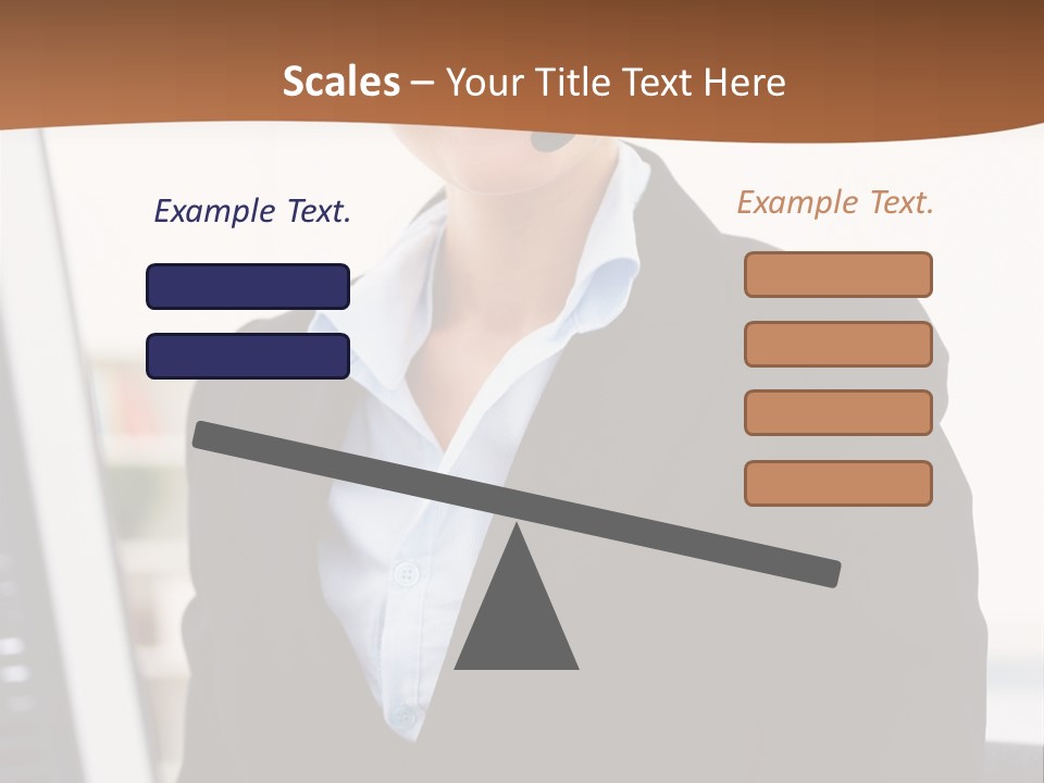 Female Suit Company PowerPoint Template