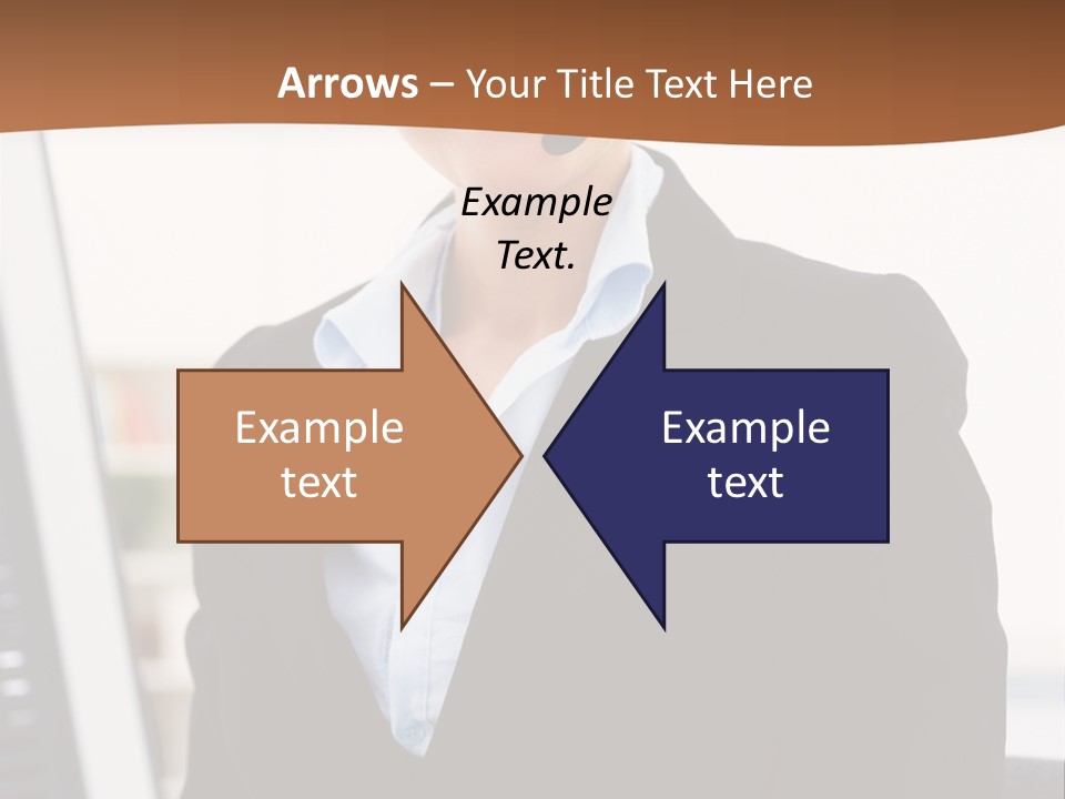 Female Suit Company PowerPoint Template