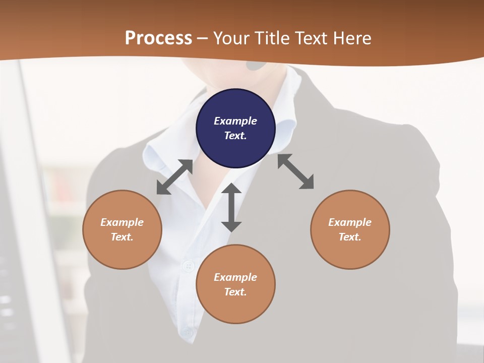 Female Suit Company PowerPoint Template