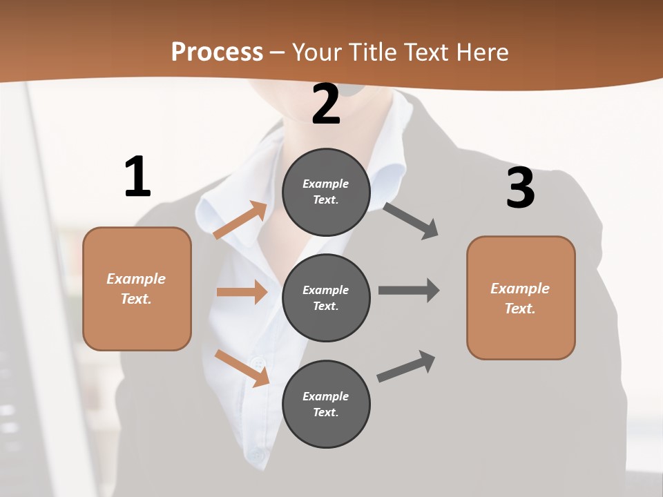 Female Suit Company PowerPoint Template
