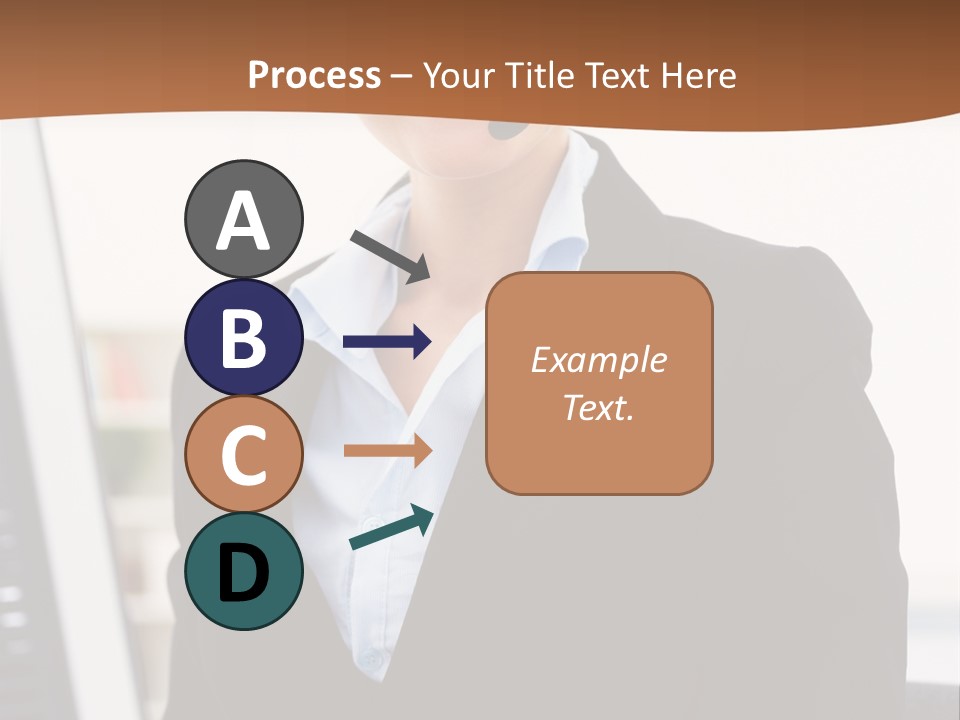 Female Suit Company PowerPoint Template