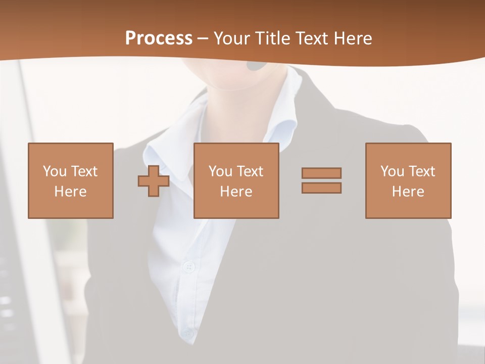 Female Suit Company PowerPoint Template