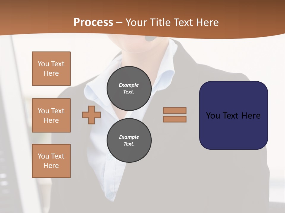 Female Suit Company PowerPoint Template