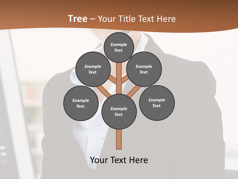 Female Suit Company PowerPoint Template