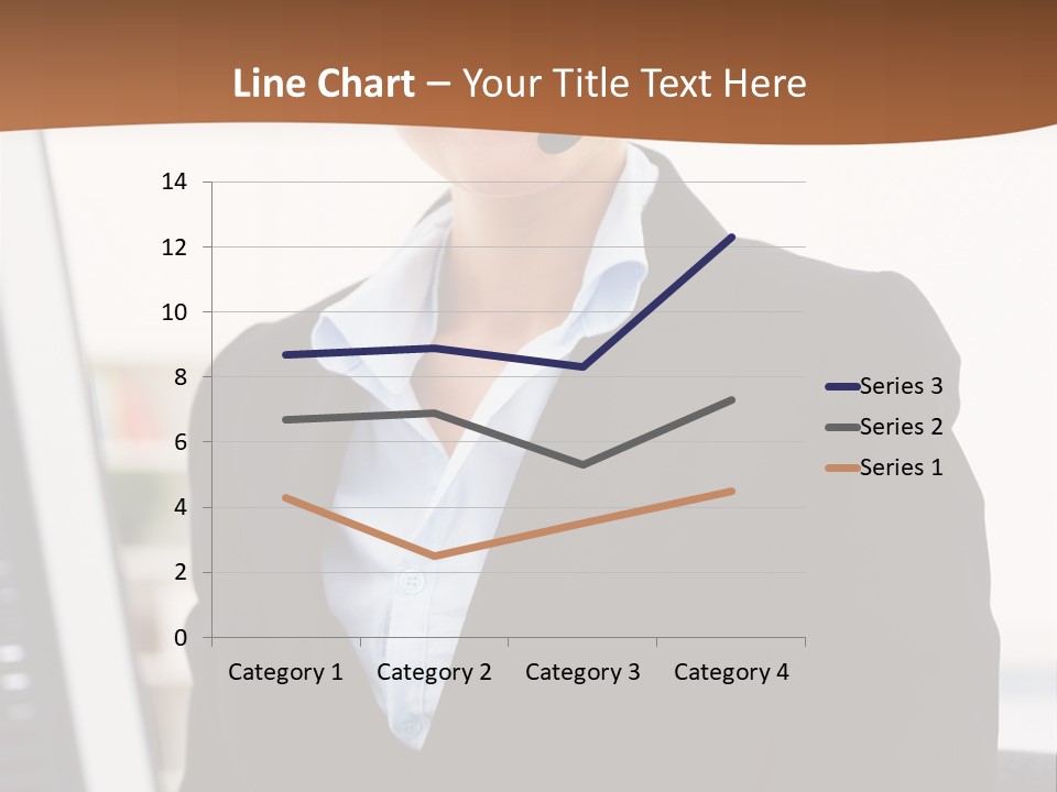 Female Suit Company PowerPoint Template