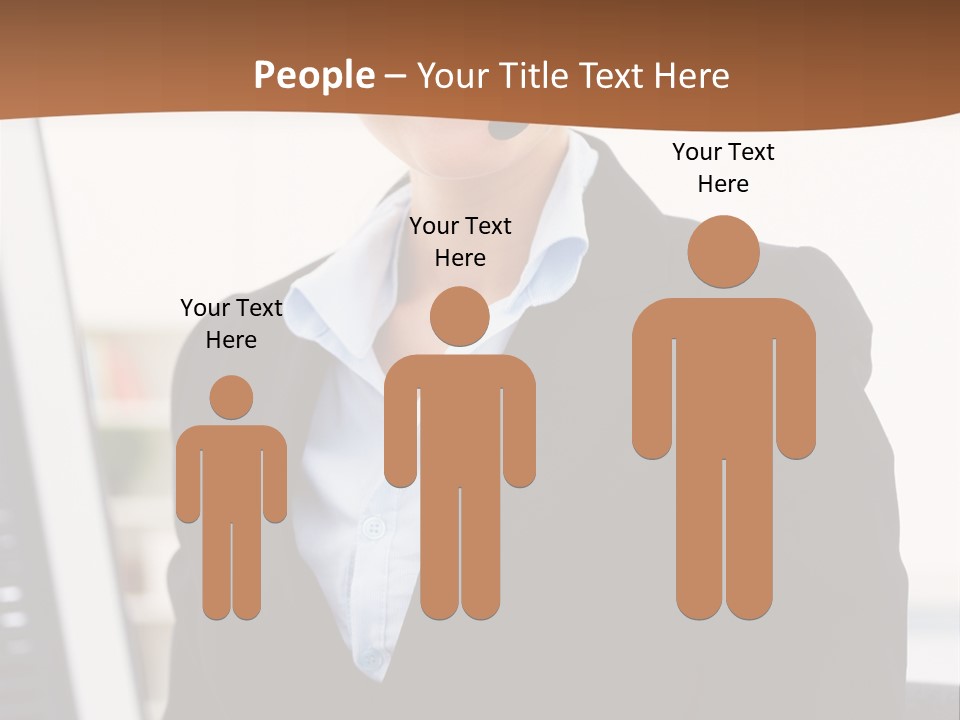 Female Suit Company PowerPoint Template