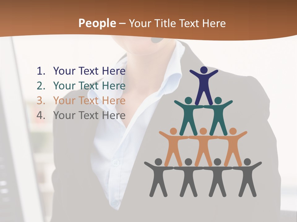 Female Suit Company PowerPoint Template