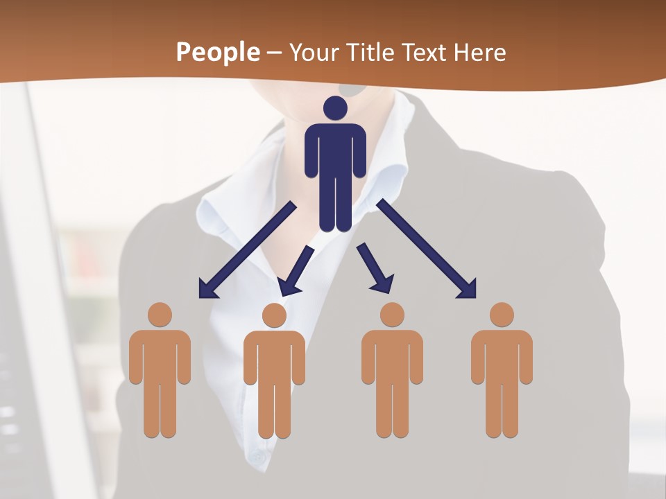 Female Suit Company PowerPoint Template