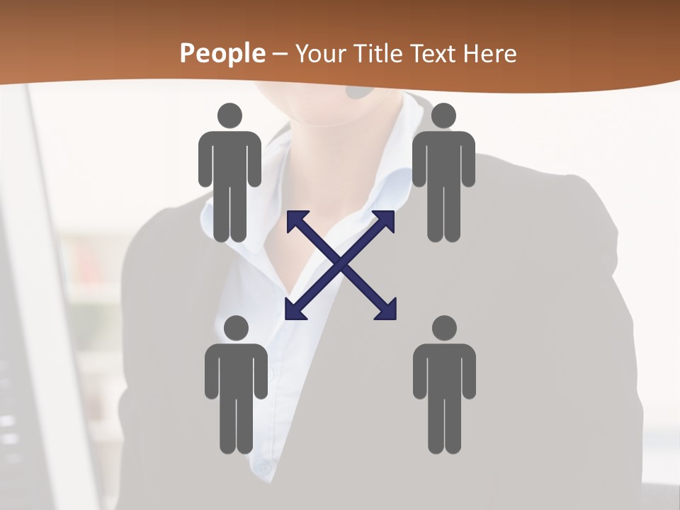 Female Suit Company PowerPoint Template