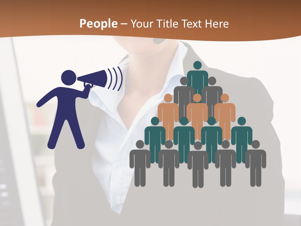 Female Suit Company PowerPoint Template