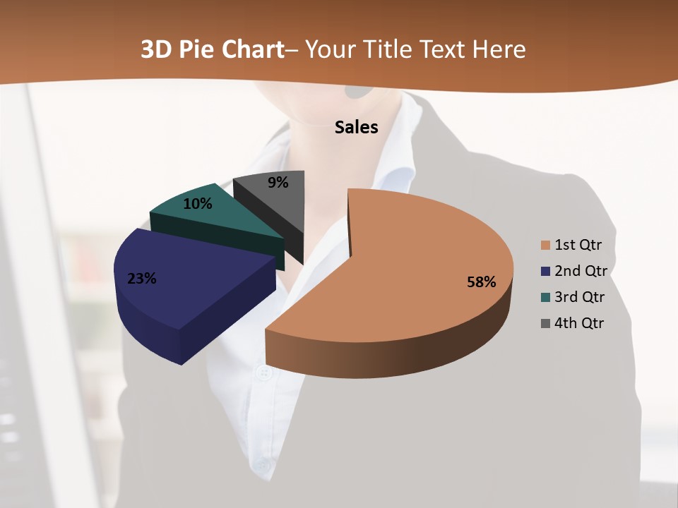 Female Suit Company PowerPoint Template