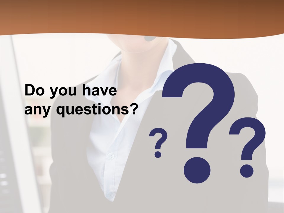 Female Suit Company PowerPoint Template