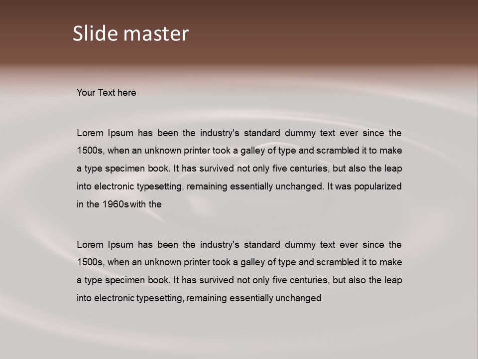 Dessert Black Mixing PowerPoint Template