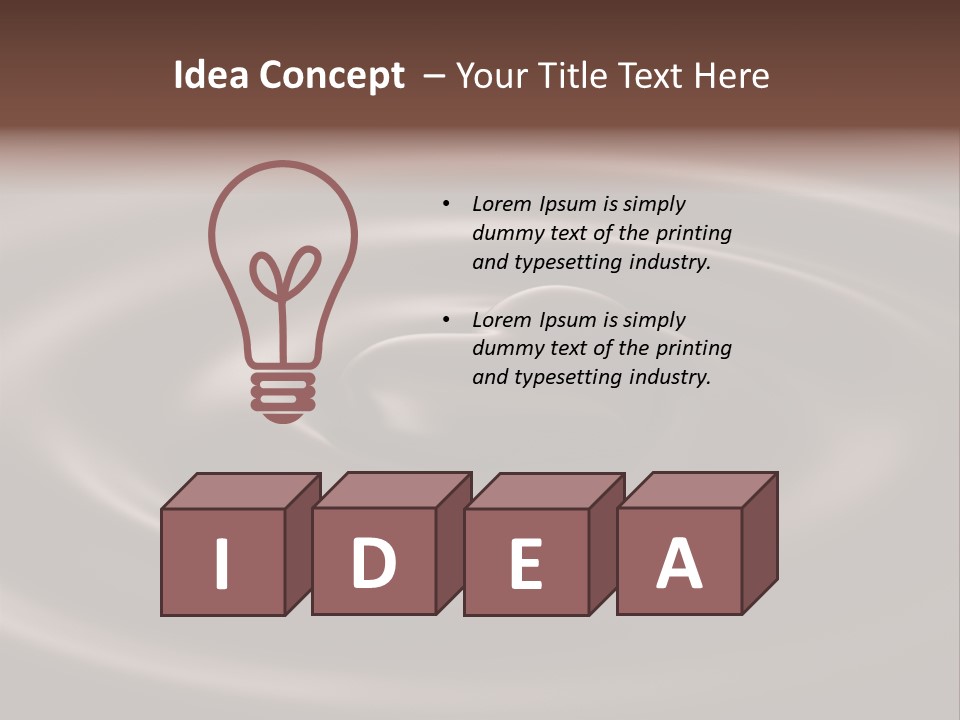 Dessert Black Mixing PowerPoint Template