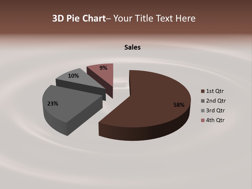 Dessert Black Mixing PowerPoint Template