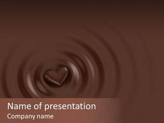 Cocoa Ripple Art PowerPoint Template