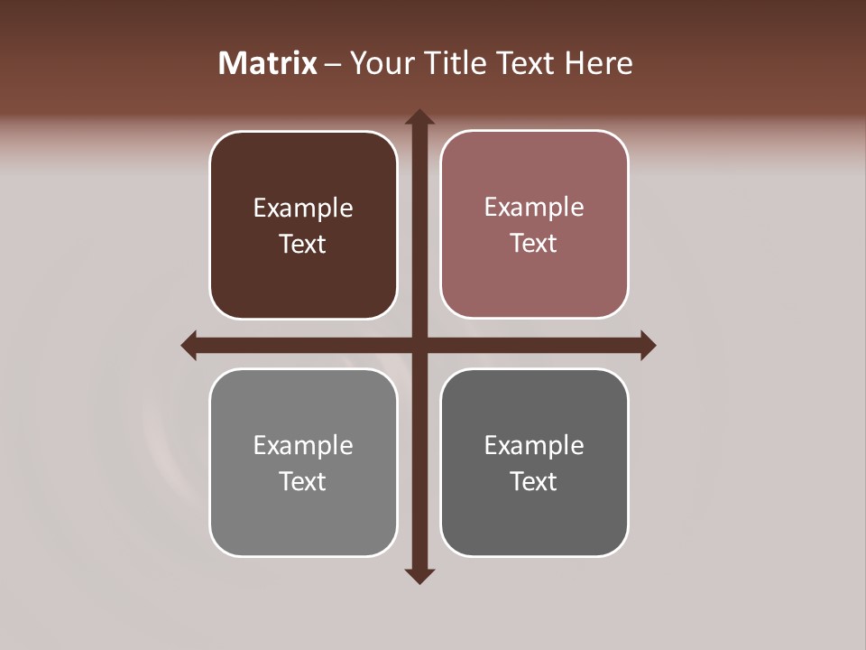 Cocoa Ripple Art PowerPoint Template